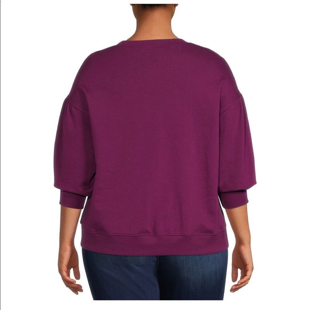 Terra and Sky Women’s Plus Size Puff Sleeves Sweatshirts